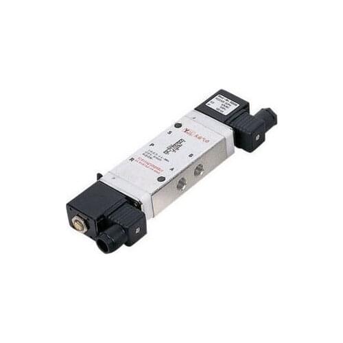 Free Shipping 6mm Inner Bore 5 Way Double Coil Solenoid Valve 2636200 Direction Control Valve 10pcs In Lot