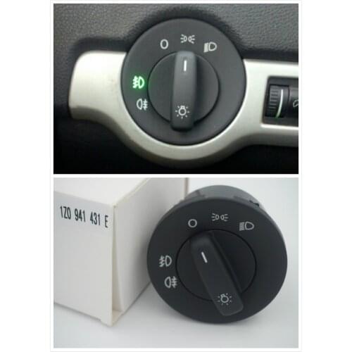 Fast shipping new 1Z0 941 431 E / 1Z0 941 431 For skoda Octavia 2 II A5 1Z Headlight Fog Lamp control Switch