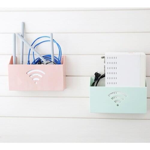 Home creative small size wall-mounted WiFi router storage box shelf Wifi box storage box storage box LB11287
