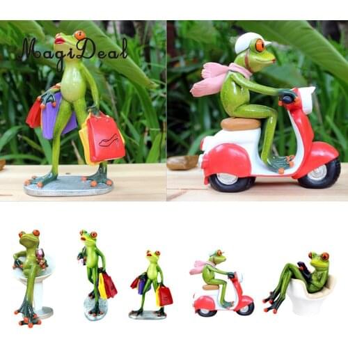 Fantasy Resin Frog Decoration Craft Table Desk Ornaments Collectable Figurines Novel Gifts
