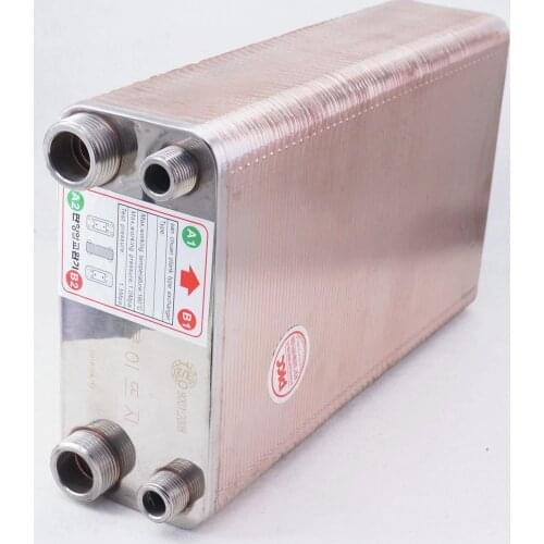 Hot 100 Plates Wort Chiller Cooler Heat Exchanger SUS 304 Stainless Steel Home Brew Beer Wine Making