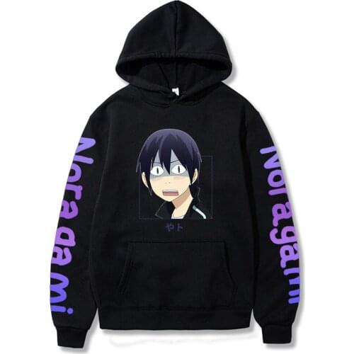 Noragami Funny Graphic Hip Hop Hoodies Men Unisex Cool Sweatshirt Streetwear Hoody Male