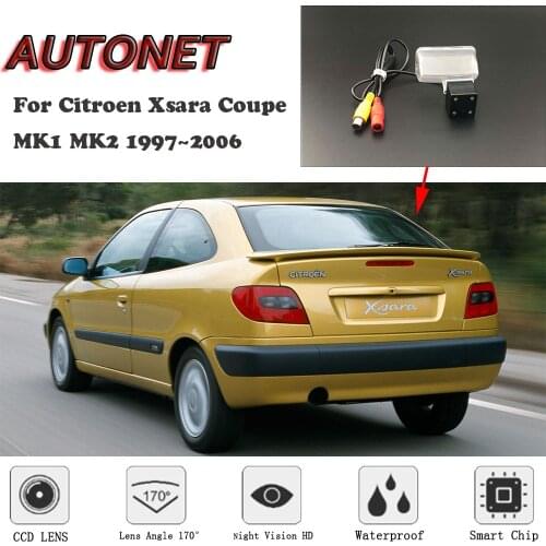 AUTONET HD Night Vision Backup Rear View camera For Citroen Xsara Coupe MK1 MK2 1997~2006 CCD/license plate Camera