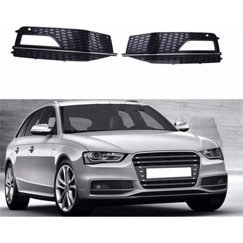Fog Light Cover For Audi A4 S-line S4 B9 2013 2014 2015 2016 Fog Lamp Cover Car Front Lower Bumper Vent Grille Side Insert