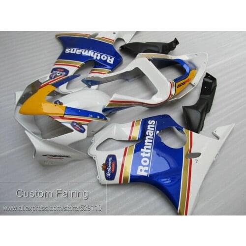 Injection molded free 7 gifts fairing kit for Honda CBR600 F4I 01 02 03 white blue fairings CBR600 F4I 2001-2003 HB21