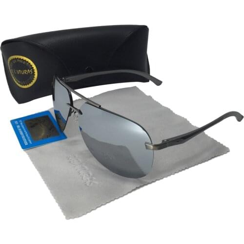 Polarized Sunglasses Men Rimless Sun Glasses