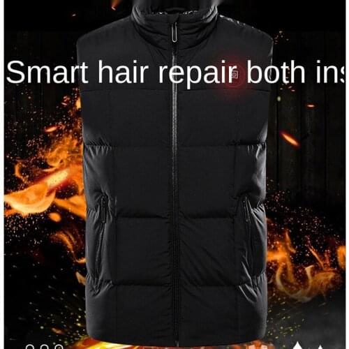 Women Outdoor New Carbon Fiber Thermal Warm Jacket Men Winter Smart Heated Cotton Vest USB Temperaturing Electric Heating Vest