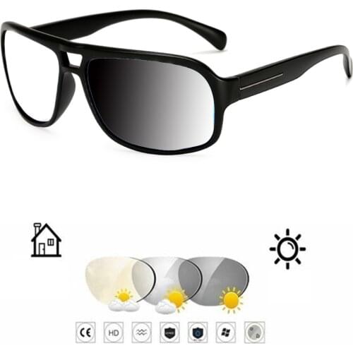 Oversized TR90 Classic Retro Square Photochromic Grey Reading Glasses +0.75 +1 +1.25 +1.5 +1.75 +2 +2.25 +2.5 +2.75 To +4