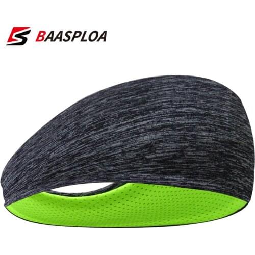 Baasploa Elastic Yoga Running Hair Band Men Sweatband Sports Headband Women Strech Women Turban Head Wrap Headband Sweatband