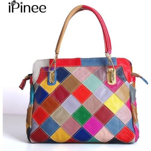 IPinee Luxury Handbags Women Bags Designer Genuine Leather Fashion Shoulder Bag Sac a Main Marque Bolsas Ladies Casual Handbags