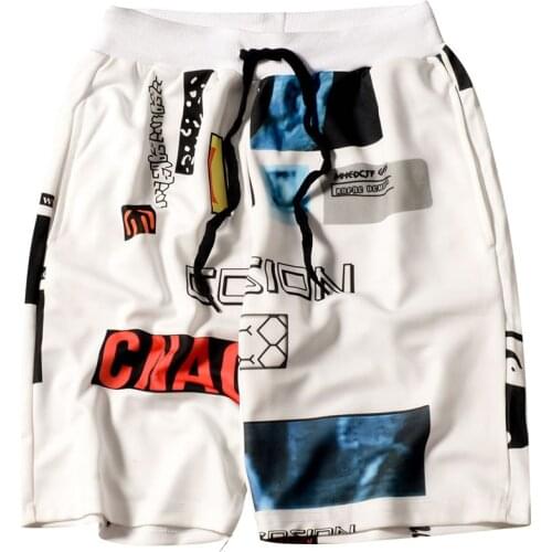 Ulzzang Tide Brand Casual Shorts Skateboard Hip Hop Five Points Shorts Male And Female Harajuku Pocket Shot