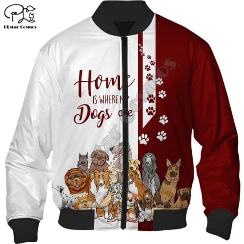 PLstar Cosmos Animal Rottweiler Bull Pitbull Dog Shepherd Tracksuit 3DPrint Men/Women Harajuku Funny Winter Coat Bomber Jacket 3