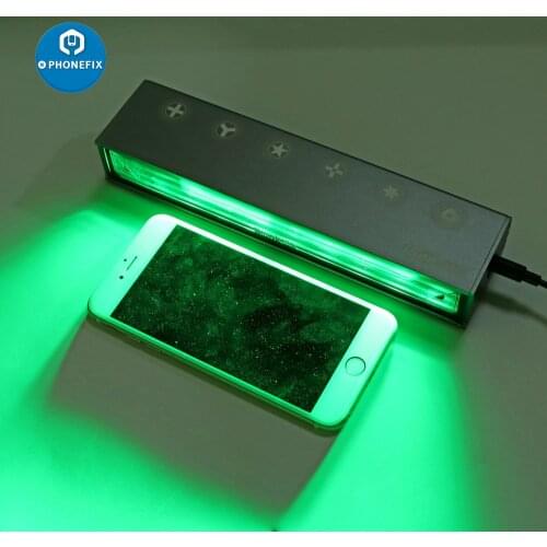 Qianli iSee LED Dust Lamp Fingerprint Scratch Screen Changer Dust Display Lamp For Phone PCB Soldering Green UV Cure Lamp