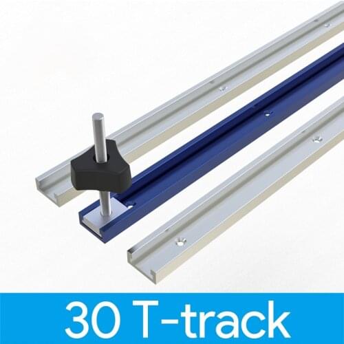 Type 30 Woodworking Aluminum Alloy T-Track T-slot Miter Gauge Track Miter Track Slot for Wood working Workbench Tools
