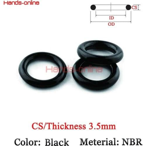 Thickness/CS 3.5mm Selection ID 3mm - 115 mm Black NBR Rubber Sealing O Ring O-Ring Seal Gasket Oil Washer Gaskets orings