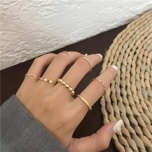 Japan and South Korea light luxury creative design joint ring not adjustable temperament fashion ladies ring 2020 new jewelry