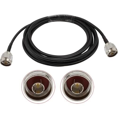 1Pcs RG58 Cable 50ohm N Type Male to N Male Plug Connector Low Loss RG-58 RF Coaxial Coax Extension Pigtail Jumper Cables
