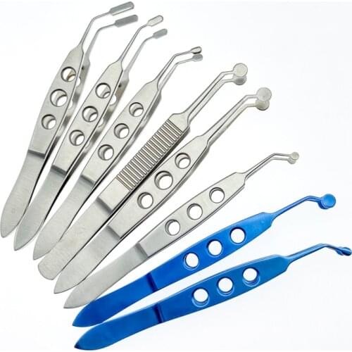 1pcs Titanium Stainless steel eyelid forcep double eyelids ophthalmic plastic surgery