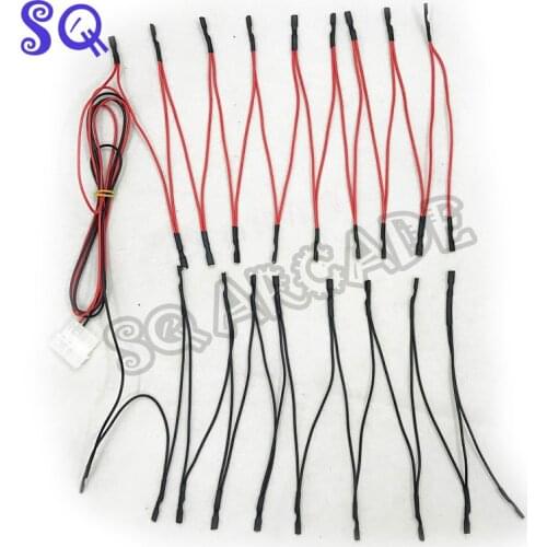 2.8mm/110 terminal led daisy cable for 18pcs arcade led push buttons with safety cover
