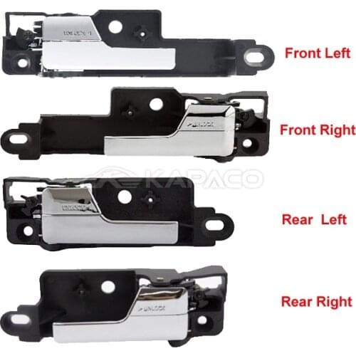 4 Doors 6E5Z-5422601-A 6E5Z5422601A For Lincoln MKZ Mercury Milan Ford Fusion Inner Inside Interior Door Handle Chrome
