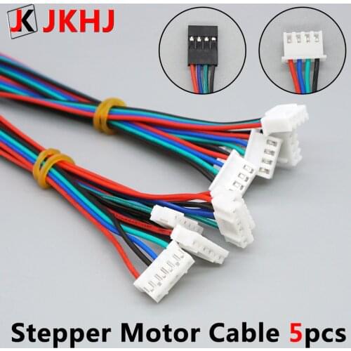 3D Printer Parts Stepper Motor Cable 1M/2M 2.54 4pin-XH2.0 6pin for Stepper Motor Cable Connector 5pcs/lot