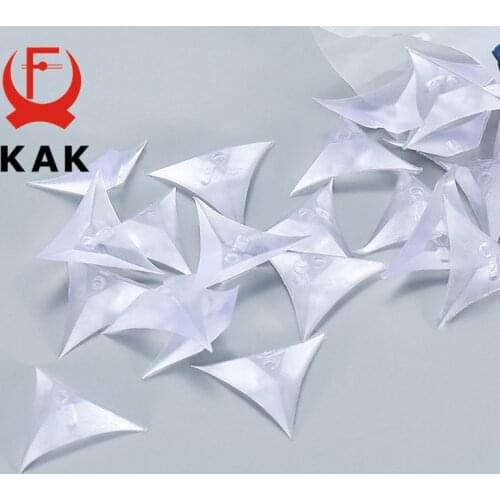 KAK 50PCS PVC Clear Dustproof Corner Protector Protective Edge Triangles for Furniture Hardware Cabinet Drawer Corner Bracket