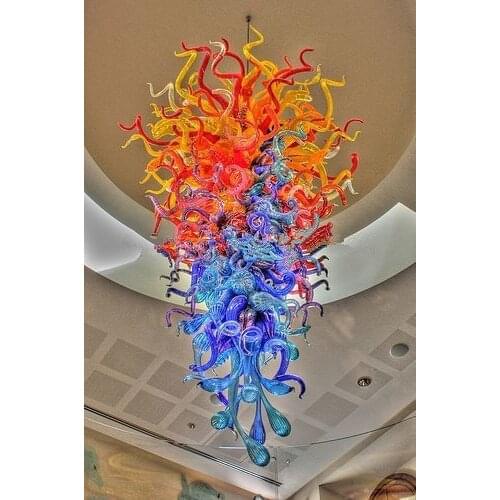 Hotel Large Modern Dale Chihuly Murano Glass Handmade Blown Glass Chandelier