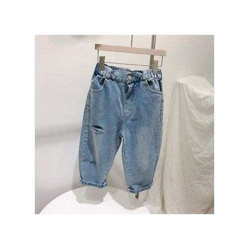 Brand Fashion New Childrens Denim Pants Baby Boys Casual Jeans Toddler Girl Jeans Baby Clothes Boys Pants Trousers 2-7 Years