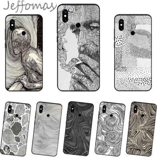 Wood geometry grain art design Phone Case For Xiaomi Redmi 4x 5 plus 6A 7 7A 8 mi8 8lite 9 note 4 5 7 8 pro