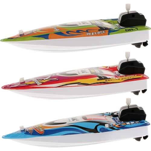 High Quality Kid Plastic Children Inflatable Wind Up Speedboat Boat Pool Bath Toy for Kids Adults Best Birthday Gift Classic Toy