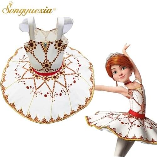 Newest Children Ballerina Tutu Dress Strap Pancake Tutus Child Classical Dancing Dress Girl Halloween Party Performance Costume