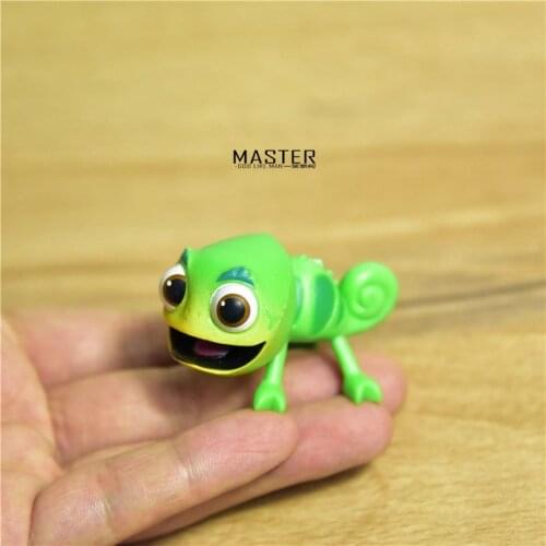 12piece 5cm Disney Tangled Rapunzel Pascal the Chameleon Action Figure Toys Collection Cake Decoration Cute Tiny Gift for Kids
