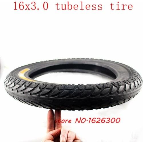 Electric Wheel Tire Explosion-proof Battery Car Vacuum /tubeless Tire 16x3.0Thickening and Stab-proof Outer Tire