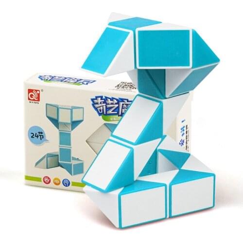 24 Segments Magic Snake Ruler Puzzle Speed Cube Early Education Twist Snake Foldable Kids Educational Toys Child Magic Cube