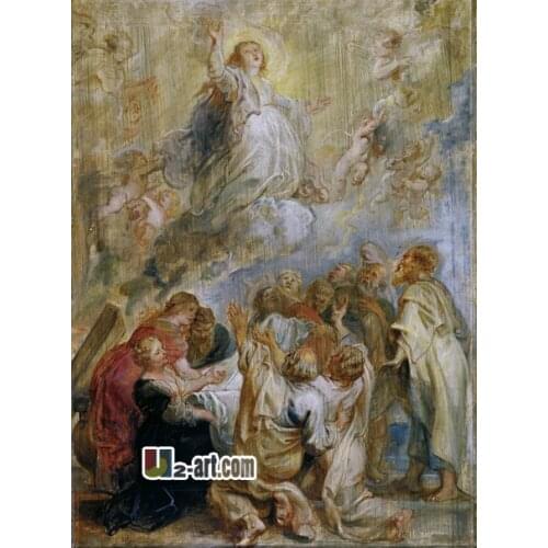 Canvas Prints ( Rubens Assumption of the Virgin ) wholesale wall art oil painting printed on canvas for corridor Religion-187