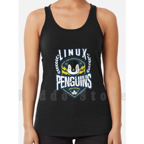 Linux Penguins tank tops vest sleeveless Linux Penguin Arms Dev Developer Open Source Open Source Free Tux Sudo Distro