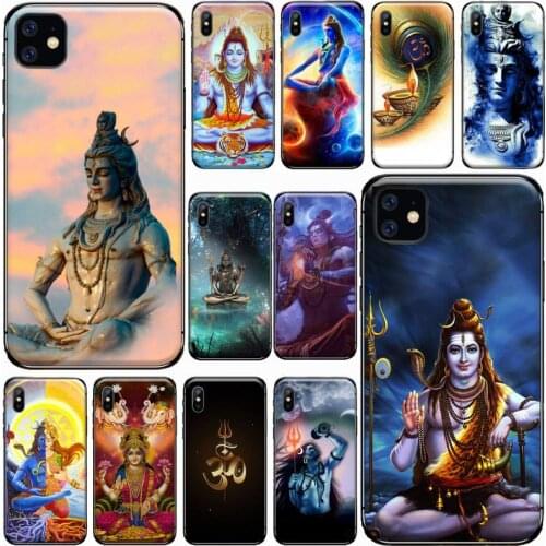 Lord Shiva Hindu God Buddha India Phone Cases for iPhone 11 12 pro XS MAX 8 7 6 6S Plus X 5S SE 2020 XR Soft silicone