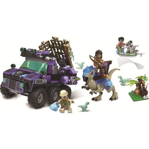 NEW 422pcs 8050 Jurassic Battle Dragon: Dragon Hunting Buggy Assembled Building Block Toy Gifts