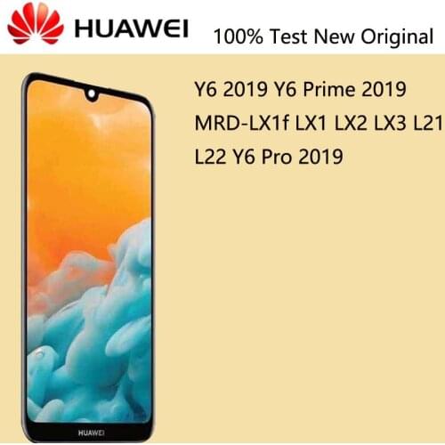 Original LCD for Huawei Y6 2019 LCD Display Touch Screen For Huawei Y6 Prime 2019 LCD MRD-LX1f LX1 LX2 LX3 L21 L22 Y6 Pro 2019