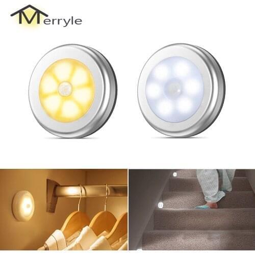 Portable Night Lamp with PIR Motion Sensor Warm/White Book Lights for Home As Children Night Light for Kitchen Cabinet Wardrobe