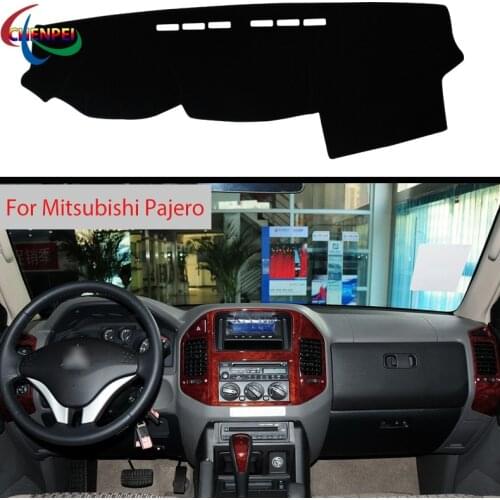 Car Anti-Slip Mat Dashboard Cover Pad Sunshade Avoid Light Pad Anti-UV Carpets Mat For Mitsubishi Pajero Interior Accessories