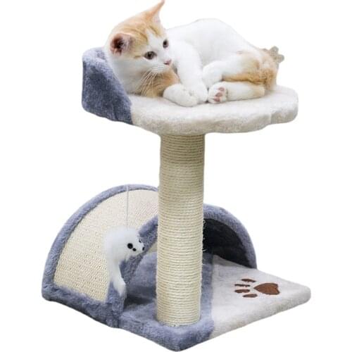Cat Climbing Frame Sisal Material Knot Toys Fun and Diverse ECO-Friendly No Irritation Peculiar Smell Fine Fluff Solid Quality