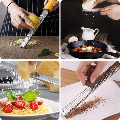 Cheese Graters Stainless Steel Grater Nutmeg Spice Lemon Citrus Orange Zester Cheese Ginger
