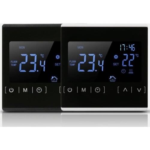 LCD Touch Screen Thermostat Electric Floor Heating System Water Heating Thermoregulator AC85-240V Temperature Controller