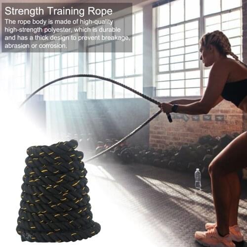 Heavy Jump Rope Skipping Rope Workout Battle Ropes for Men Women Total Body Workouts Power Training Strength Building Muscle