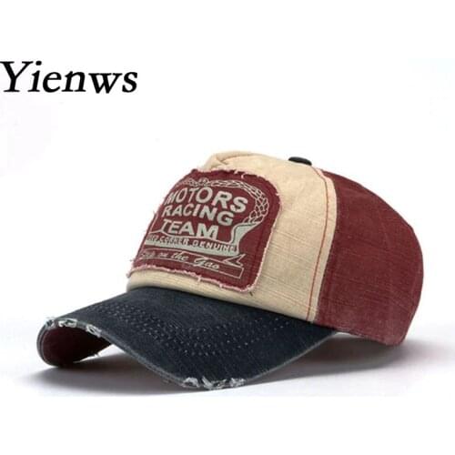 Yienws Men's Denim Baseball Caps China