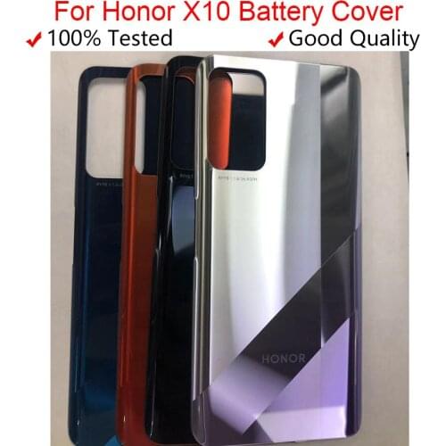 Back Glass Cover New For Huawei Honor X10 Battery Cover Rear Door Housing Back Case For Huawei Honor X10 Battery Cover
