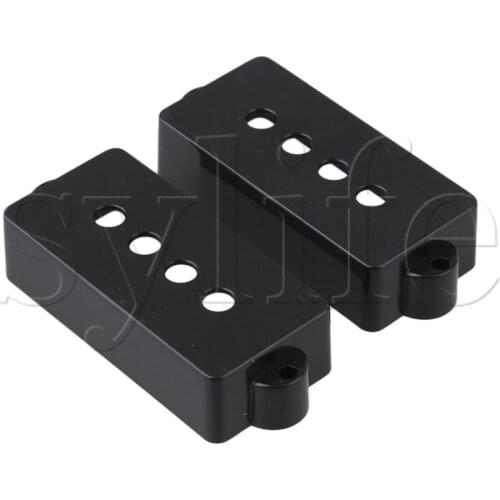 1 SET OF 2 BLACK BASS GUITAR PICKUP COVER FOR PB BASS