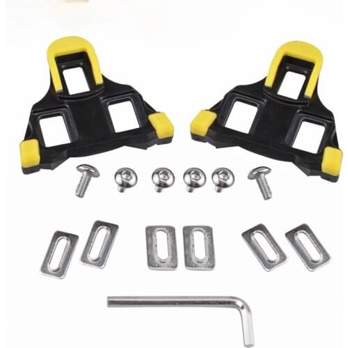 1 Pair Universal Road Bike Cleats 6 Degree Float Self-Locking Cycling Pedals Cleat for Shimano SPD-SL Cycling Shoes Accessories