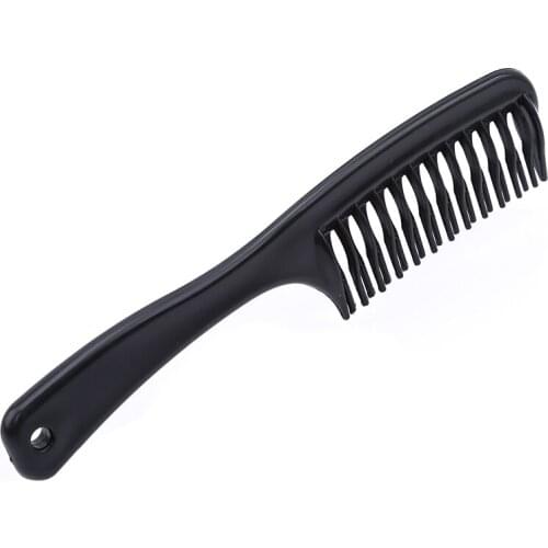 1Pc Black Combs Plastic Massage Comb Double Pinion Hair Styling Comb Hairdressing Tools Hair Care